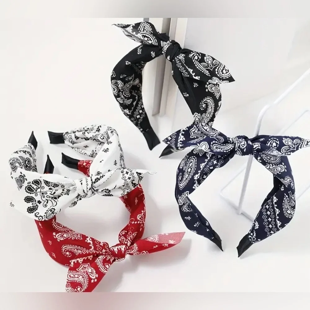 Paisley Print Headbands Set